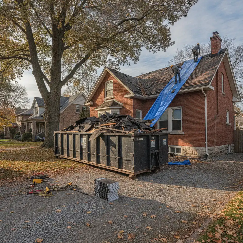 Roofing Debris Bin Rental